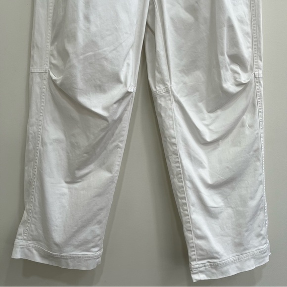Free people movement white wide leg pull on pants exposed elastic waist band M - Picture 4 of 15
